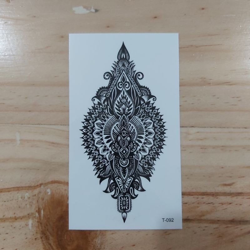 

Premium Tattoo Sticker : flower sketch