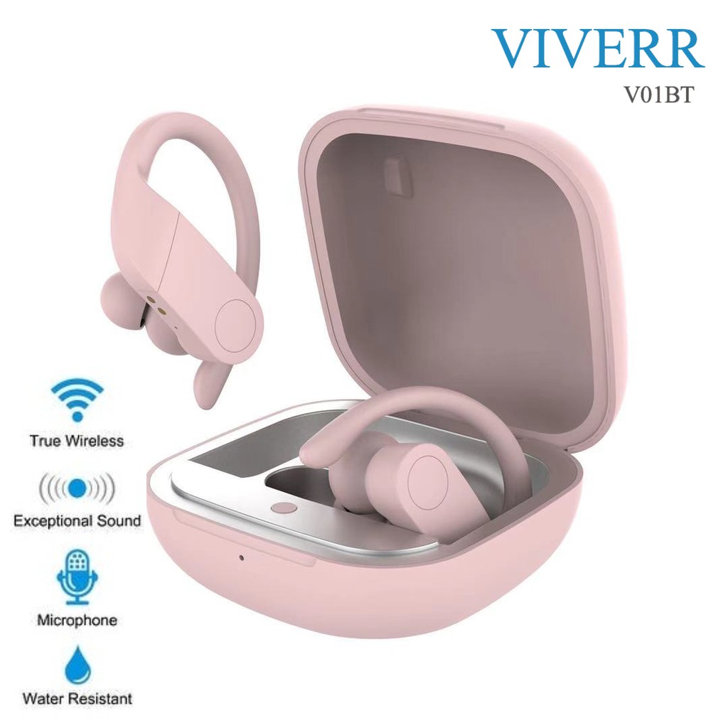 VIVERR Headset earbud Viverr Bluetooth VI01BT Charging Super Bass Multiple Colors Garansi 6 Bulan