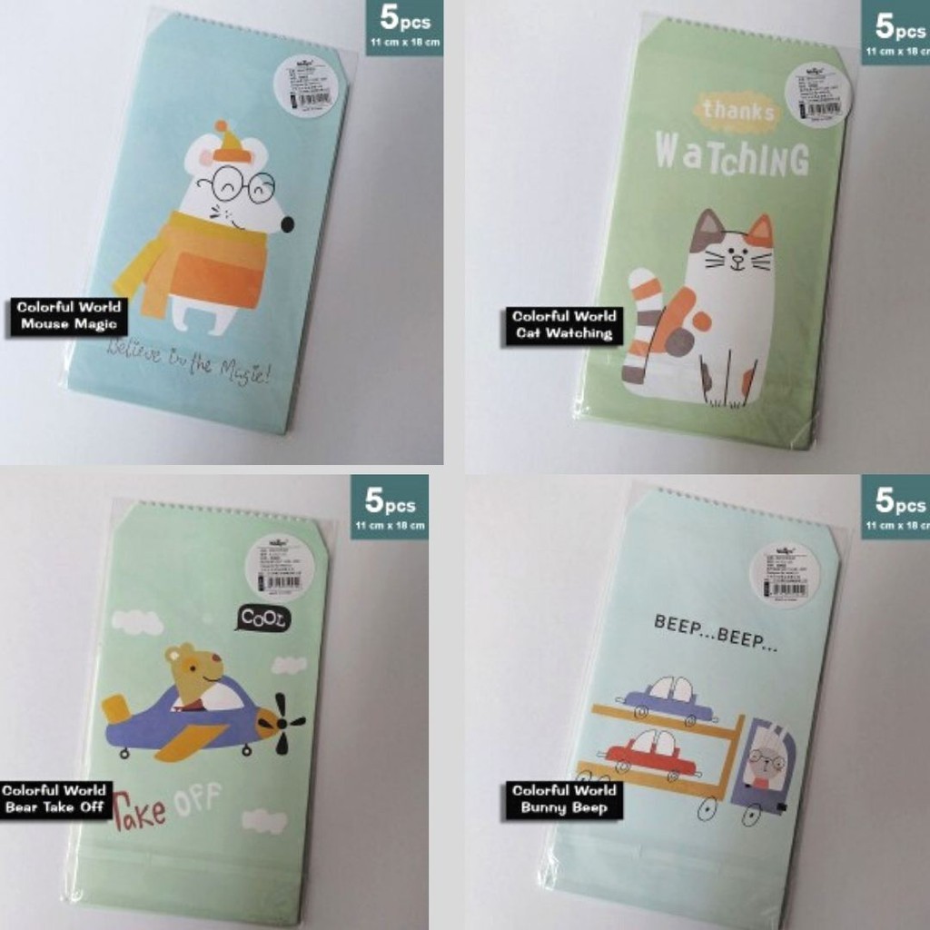 

Amplop Lebaran Lebih Lebar / Angpao Wedding Motif - COLORFUL WORLD2