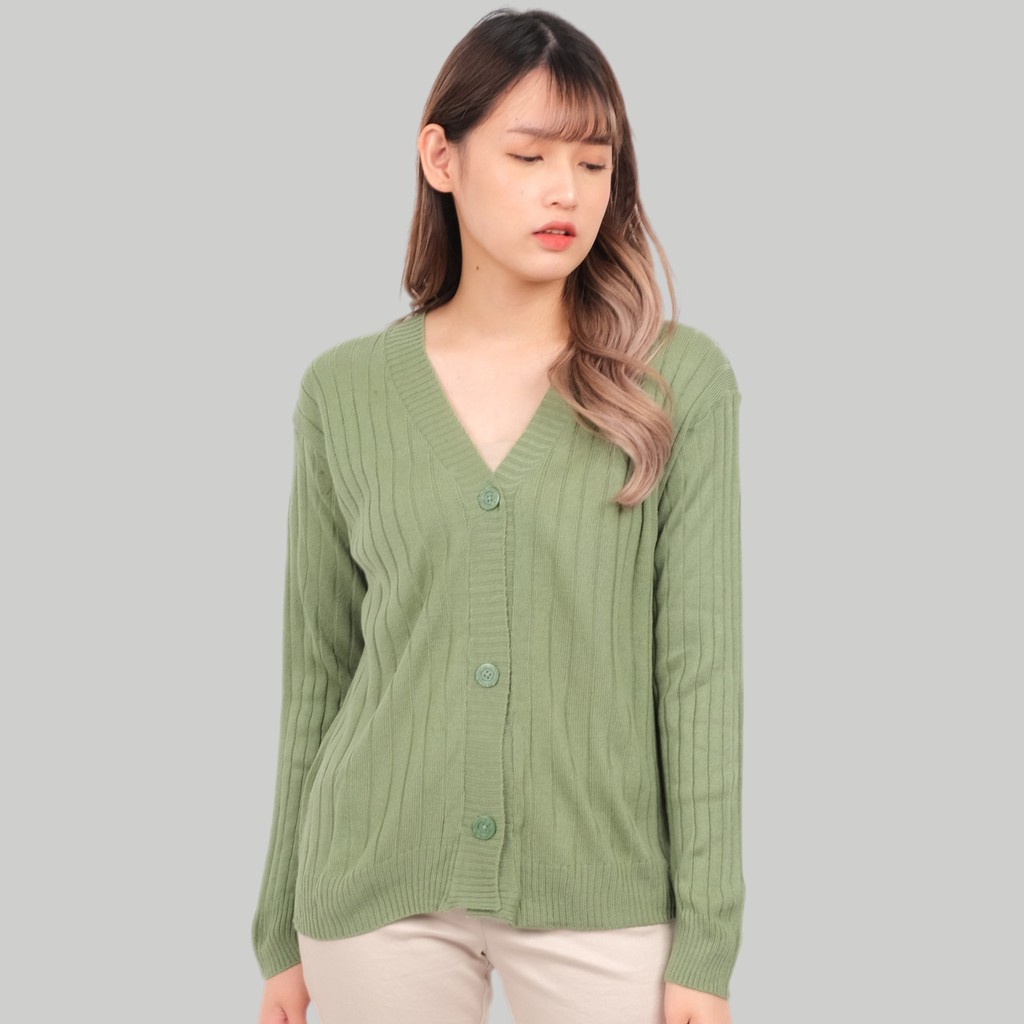 Monellina MELODY Cardigan Rajut Oversize Wanita Lengan Panjang-5