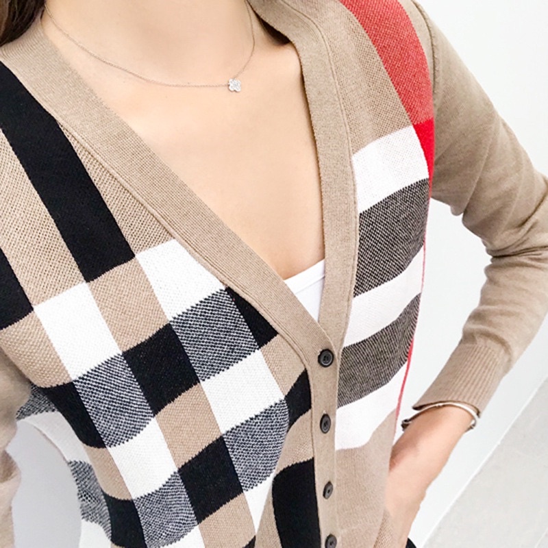 Plaid Pattern Cardigan / Kardigan / Outer / Outerwear Burberry Import Premium