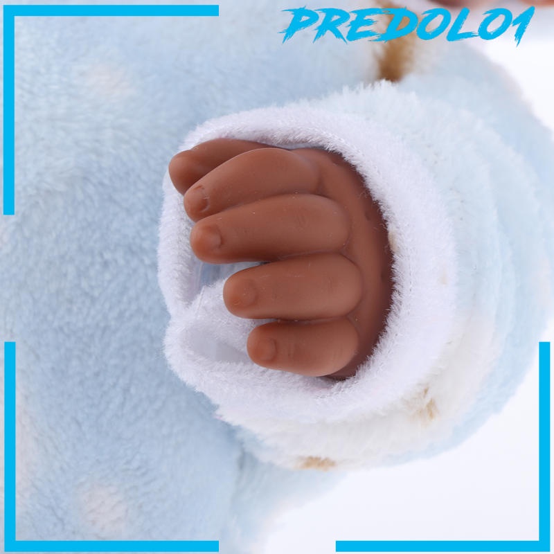 (Predolo1) Mainan Boneka Bayi Reborn Afrika Amerika 30cm Bahan Full Vinyl Untuk Hadiah Natal