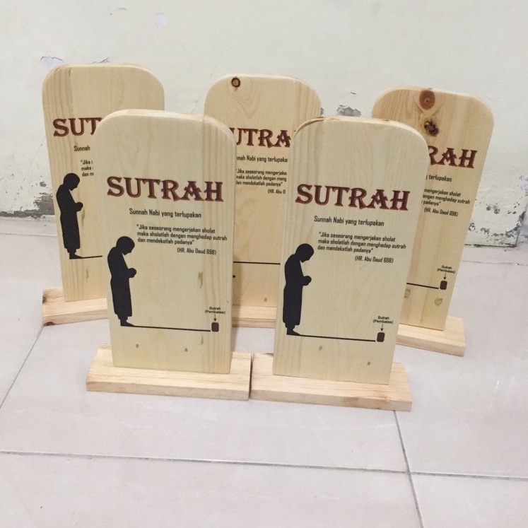 sutrah kayu ukuran 17x30cm