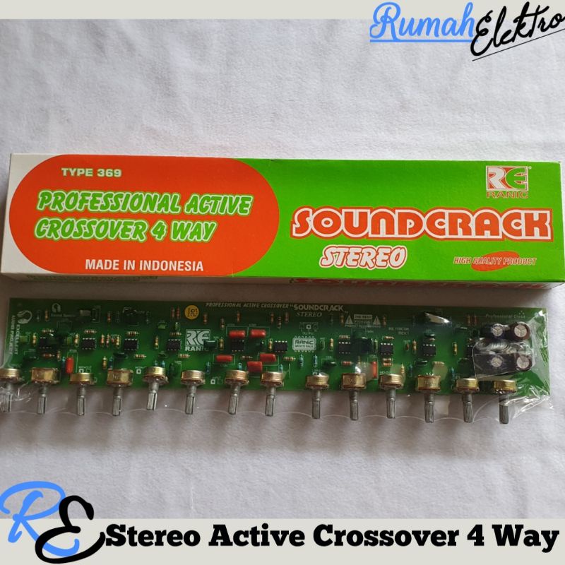 Kit Stereo Professional Acitve Crossover 4 Way SOUNDCRACK