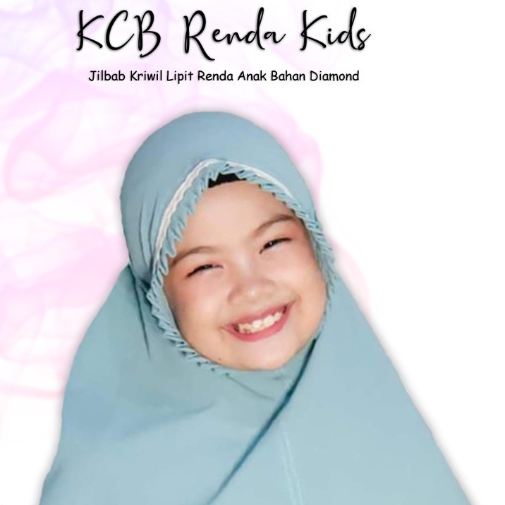 Bergo Lipit Renda Anak