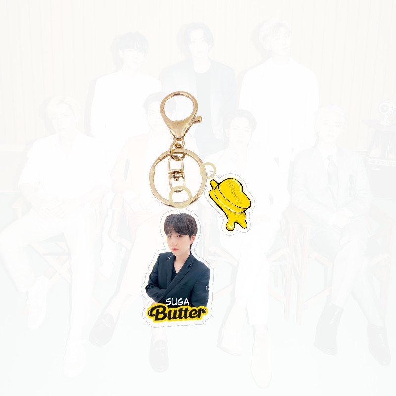 Kpop Bts New Album Butter Keyring Cute V Jungkook Keychain Pendant