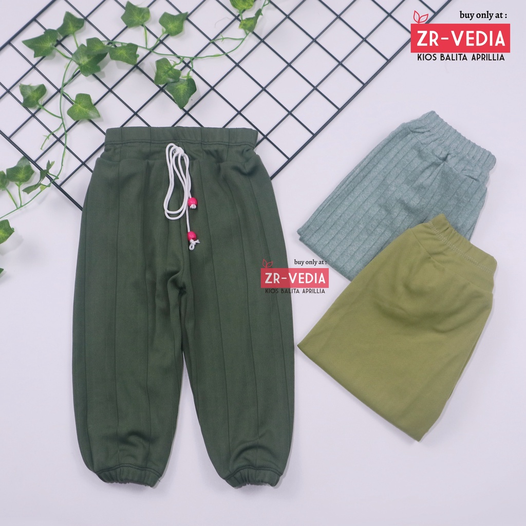 Jogger Molly Uk 1-2 Tahun / Celana Jogger Panjang Anak Perempuan Laki Laki Polos Murah Grosir Import