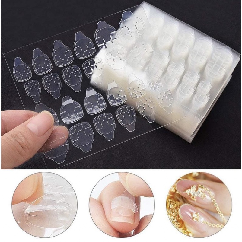 24 PCS LEM KUKU PALSU GEL DOUBLE TAPE HIGH QUALITY STIKER KUKU SILICONE DOUBLE TAPE KUKU KU003