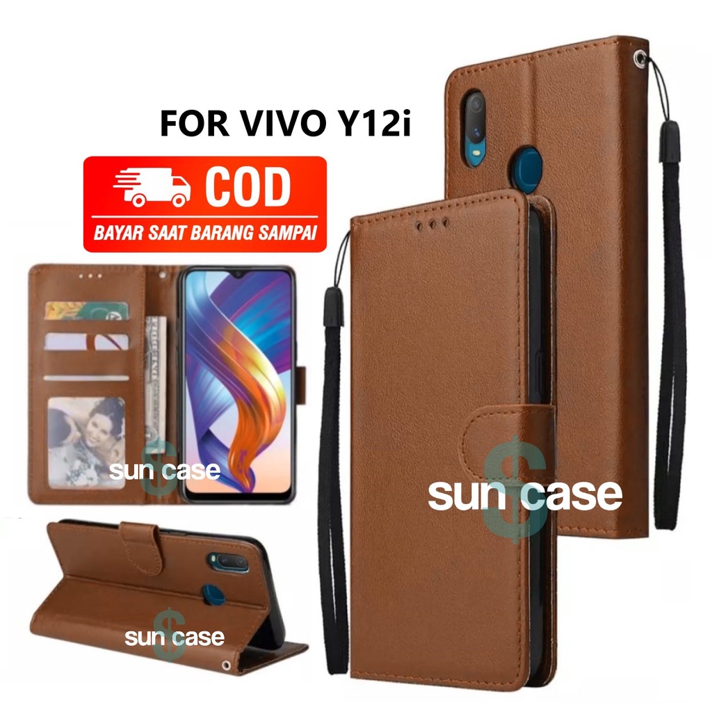 Casing Vivo Y12i Flip Buka Tutup