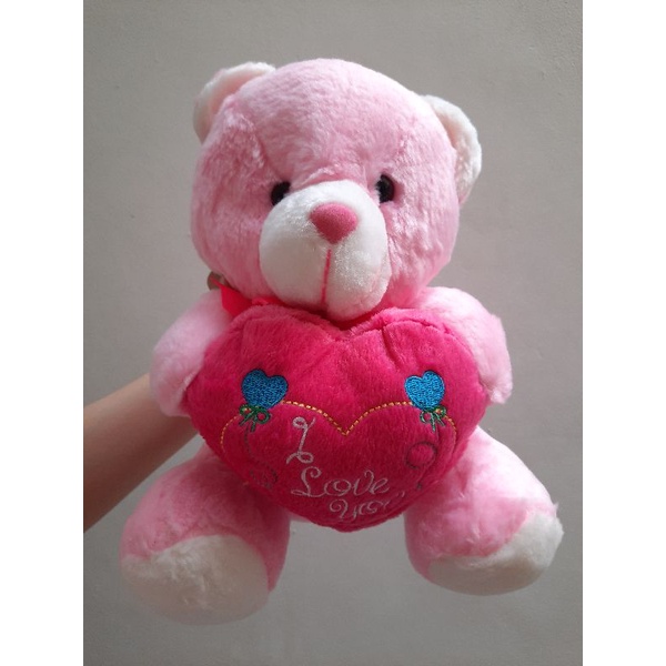 Boneka beruang pink ukuran kecil/boneka murah