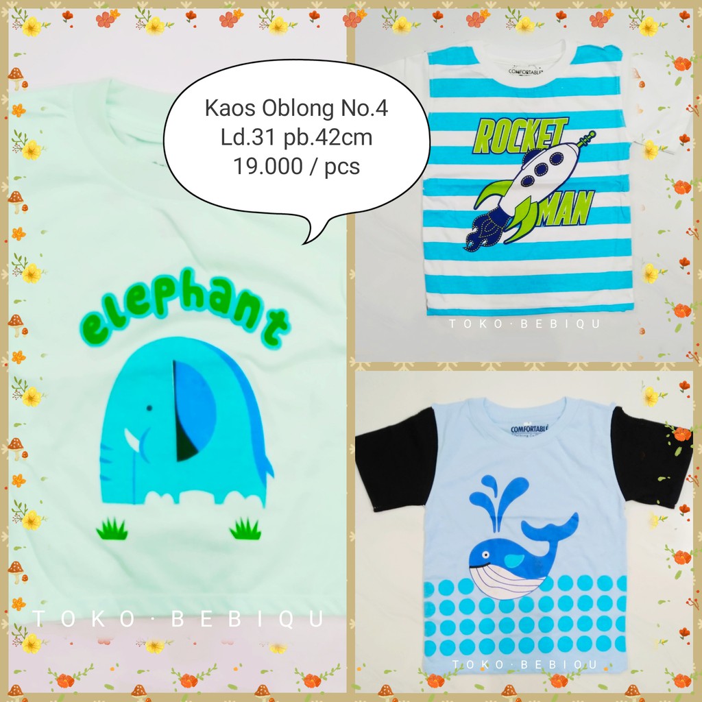 SNI Comfortable Kaos Oblong Pendek Anak No. 4 tahun