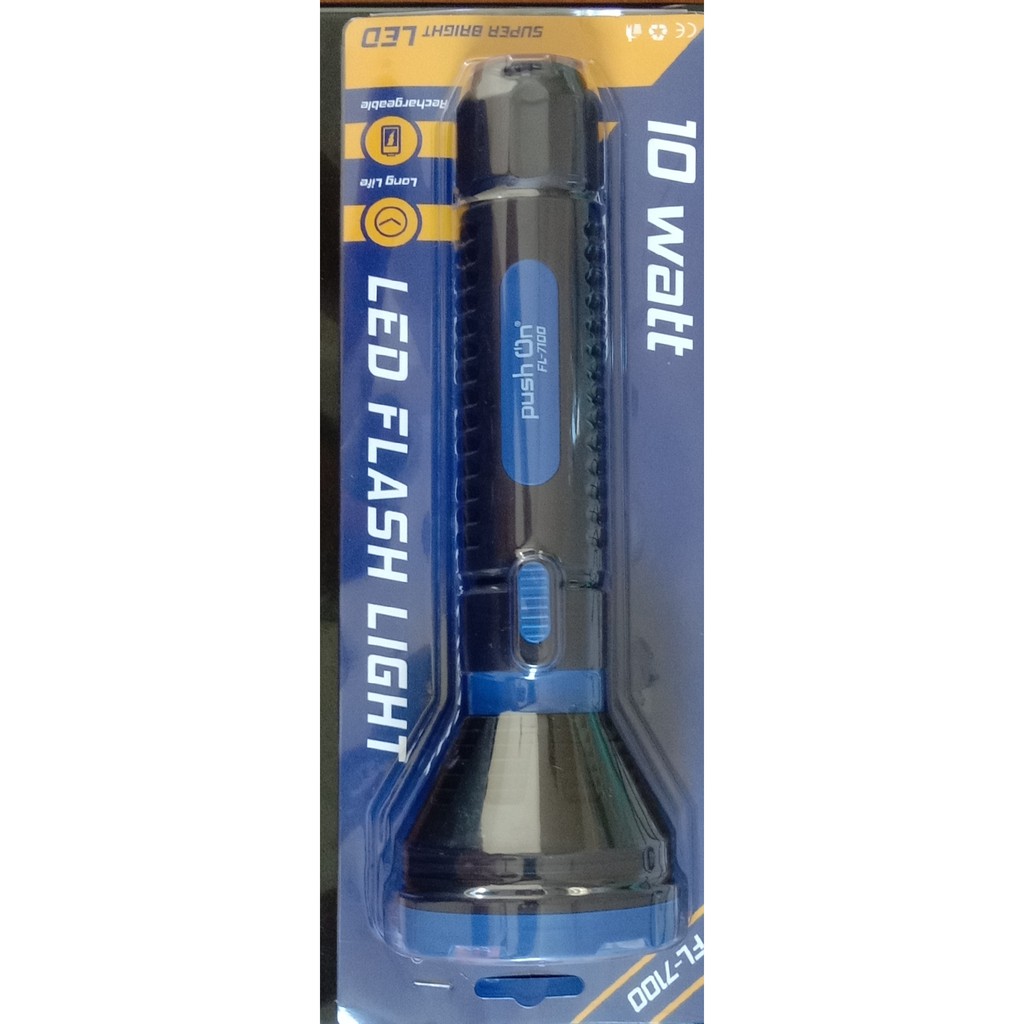 Senter 1x10 watt FL7100 Push On