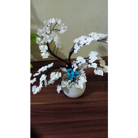 bunga bonsai akrilik/hiasan meja tamu