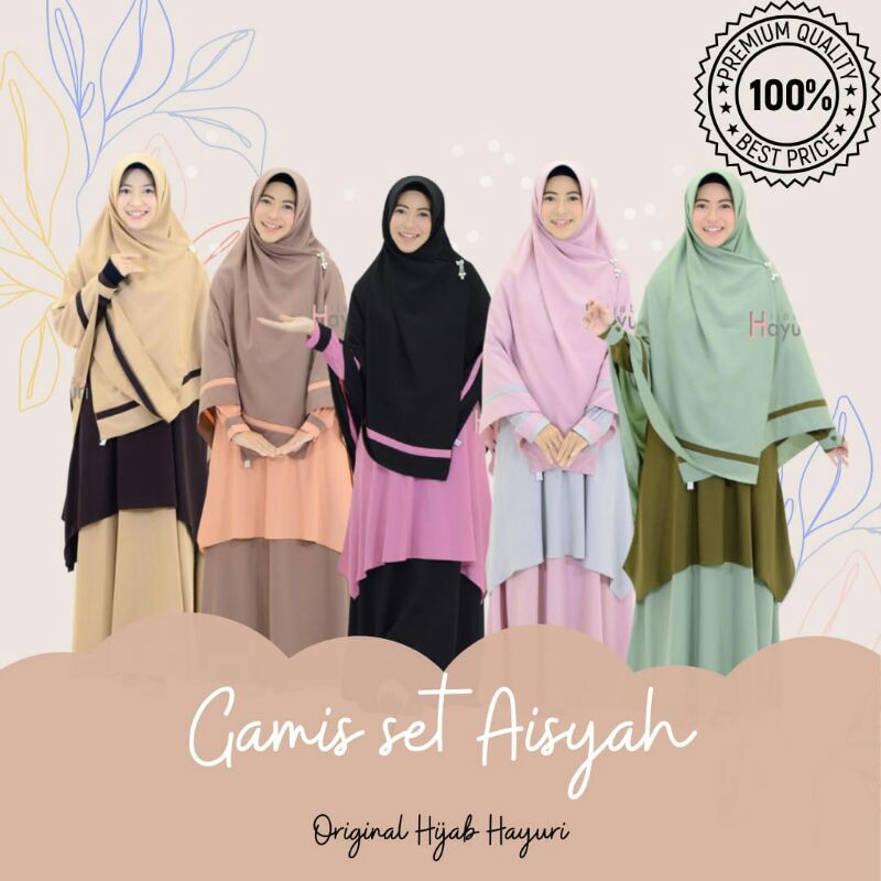 GAMIS SET AISYAH (original hijab hayuri)
