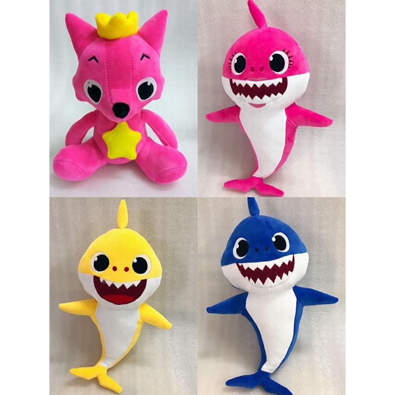 32cm Boneka Cartoon PinkFong Plush Toys Fox Toy Sharks Dolls Children Baby Animal kid Toys