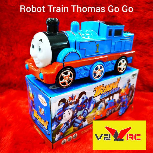 VRC - Mainan Robot Train Transformers Thomas Go Go Robot Kereta Api Thomas