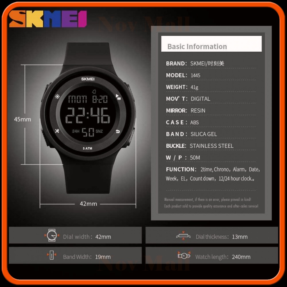 SKMEI Jam Tangan Digital Pria - 1445