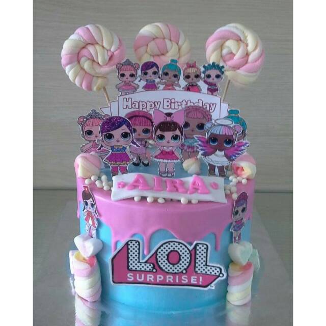 Kue Ulang Tahun LOL tart karakter custom cake birthday cake cake murah cake enak