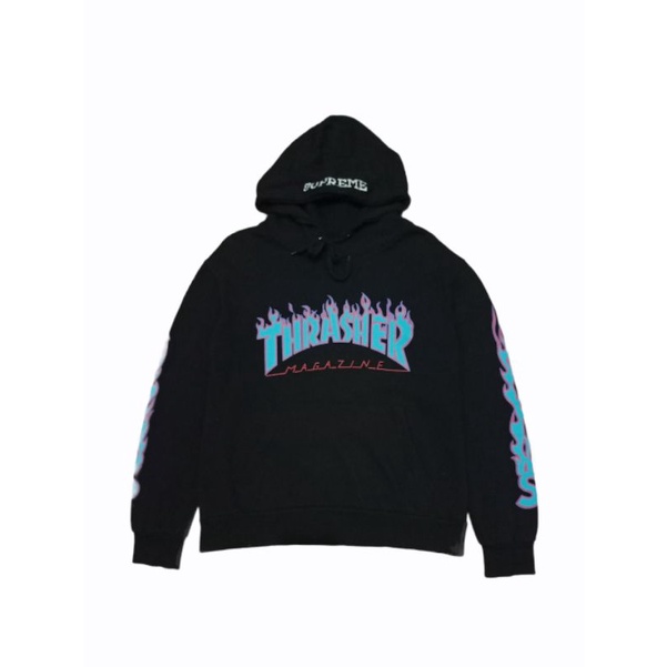 hoodie thrasher x supreme