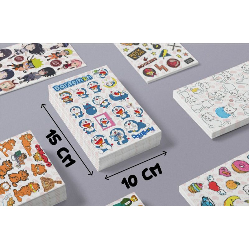 

Stiker Pack Cutting Lucu Unik 10 x 15 cm