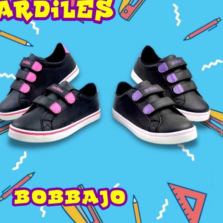 SEPATU SEKOLAH ANAK PEREMPUAN DAN LAKI ARDILES BOBBAJO ORI TRENDY KEREN  ELEGANT 3Y8