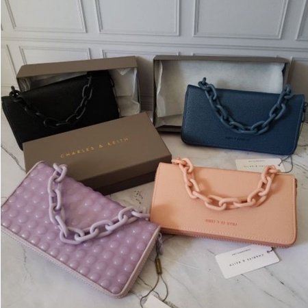 DOMPET WANITA CNK MINI RANTAI / LONG WALLET CNK CHAIN