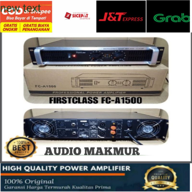 POWER AMPLIFIER FIRSTCLASS FC A1500/ FIRSTCLASS FC A1500