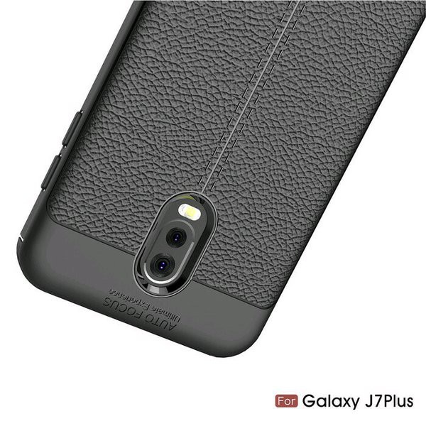 Case Autofocus Samsung J7 Plus dan J7 2016 / J510 Softcase Jelly Lembut Hitam Black Silikon Elegant