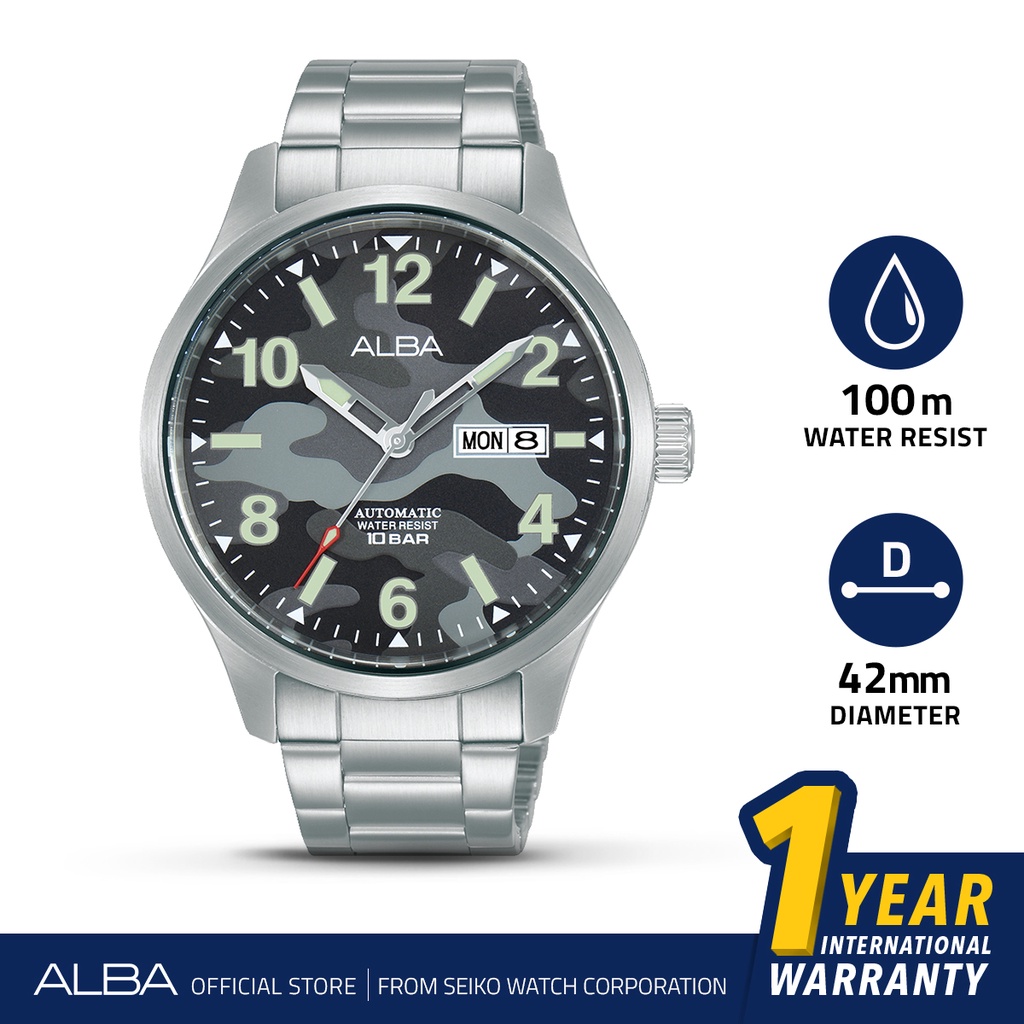 Alba Automatic Stainless Steel AL4275X1 AL4275 Original Jam Tangan Pria