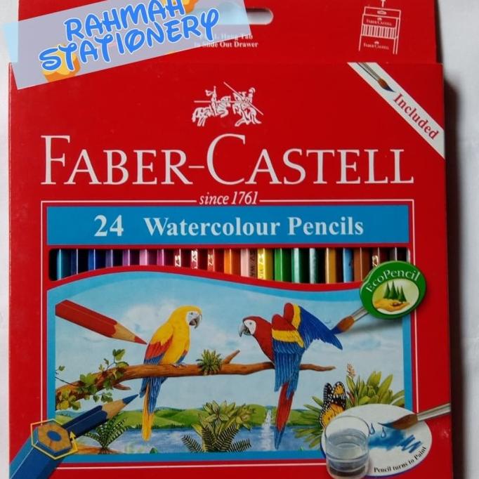 

(BISA COD) Faber-Castell watercolours pencil 24 warna / pensil warna 24 BIG SALE Kode 598