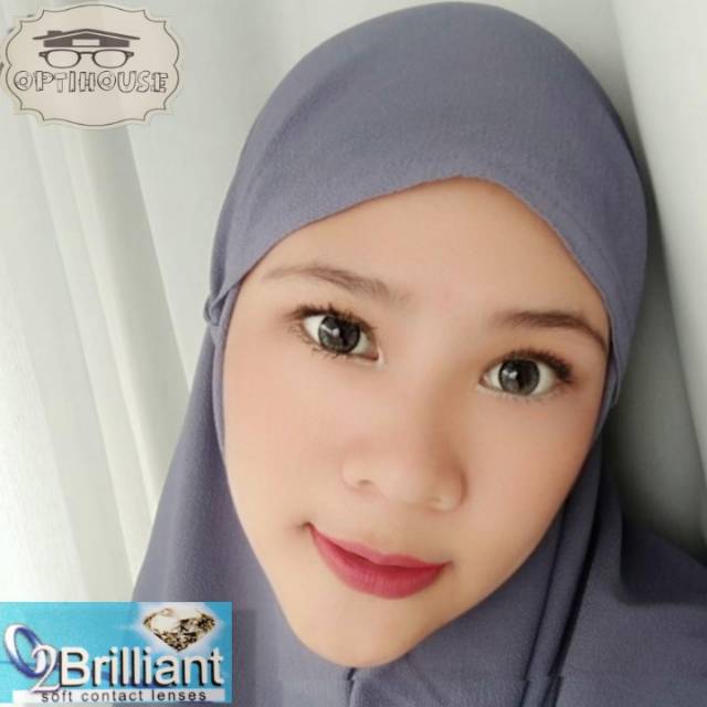 Softlens minus warna grey abu2 02 kadar air 60% brilliant omega