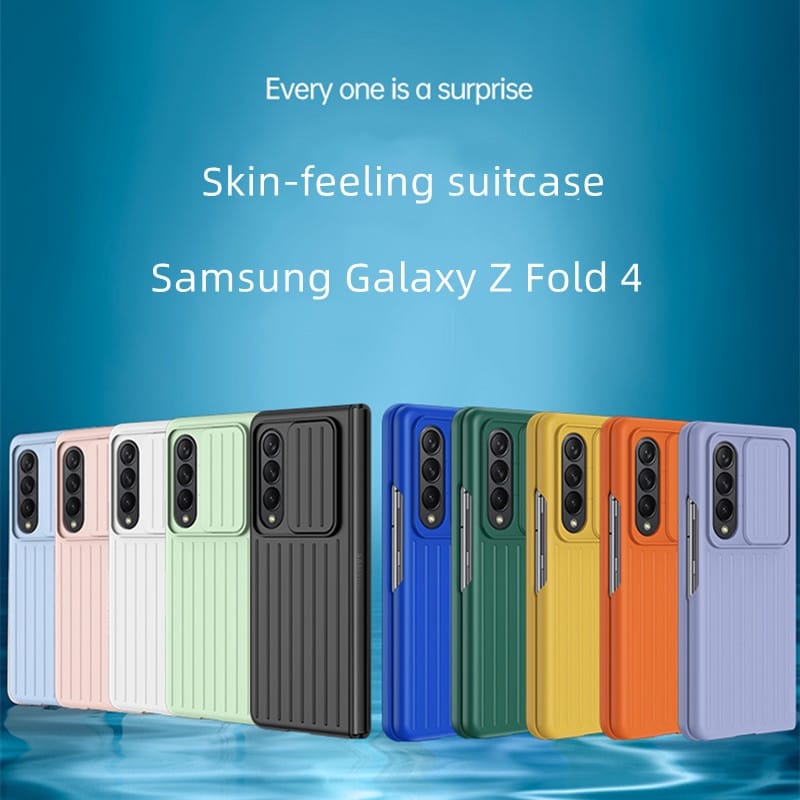 CASE KOPER + SLOT CAMERA SAMSUNG GALAXY Z FOLD 4 5G CASING MODEL KOPER + PROTECTOR CAMERA HARD CASE