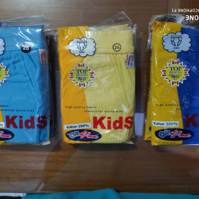 CELANA DALAM ANAK GT MAN KID, CD GT MAN ANAK KID 504 BW,  ORI  ASLI , ANTISLIP, 1 pak isi 1 PCS