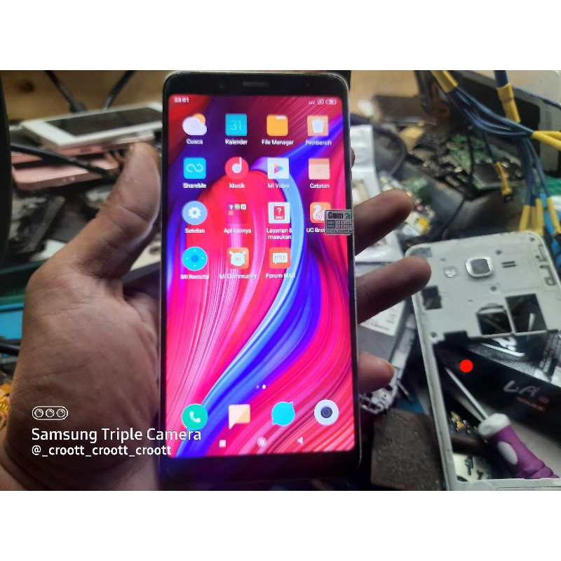 lcd original 100% cabutan hp xiaomi redmi note 5 pro whyred baca deskripsi