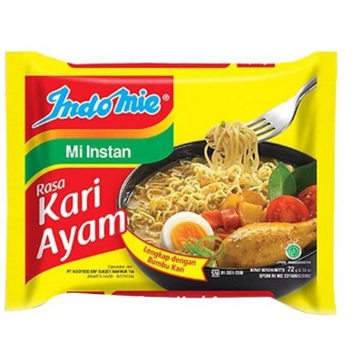 

Indomie Kari Ayam Bawang New 72G Pasar Segar Depok