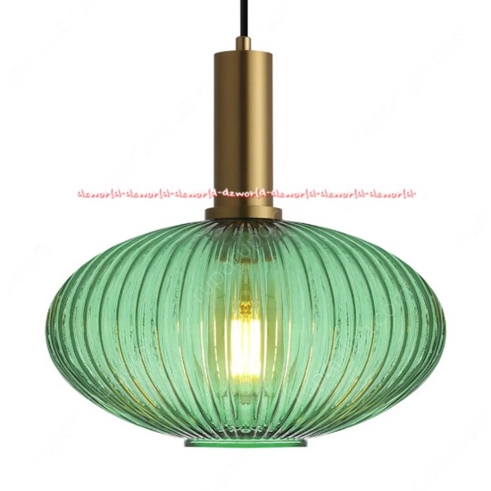 Eglare Minka Lampu Gantung Hias 30cm E27 Warna Coklat Gold Hijau Tosca Bronze Decorative Chandelier Desain Elegan Mewah Eklar