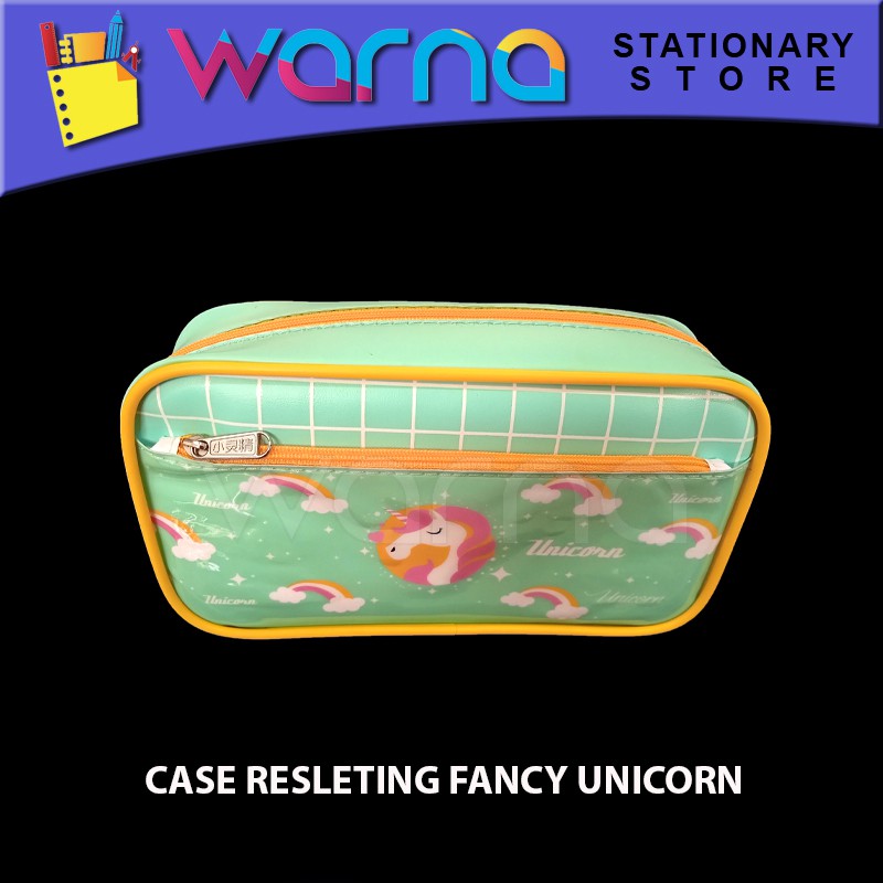 

TEMPAT PENCIL CASE RESLETING FANCY FLAMINGO DOLPHIN UNICORN XIAOLINGJING BD 397-21