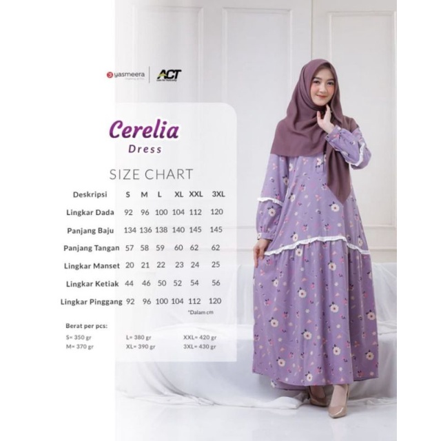 GAMIS / DRESS CERELIA BY YASMEERA