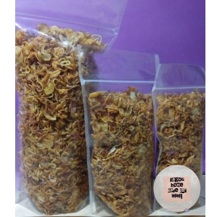 

Bawang Goreng Brebes 100gram, pengeringan minyak sudah menggunakan spinner
