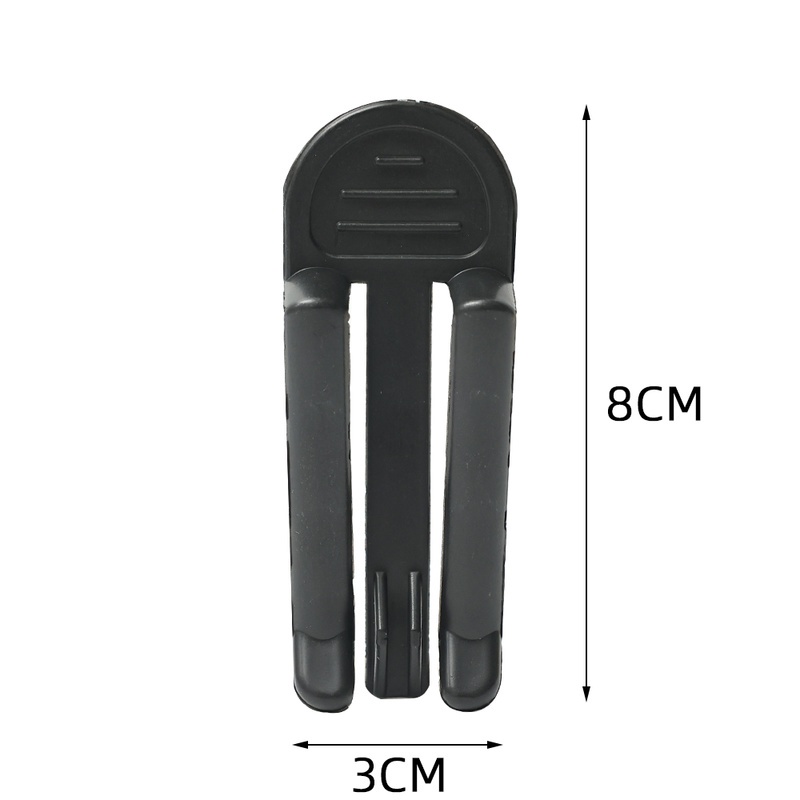 2pcs Klip Penjepit Kantong Sampah Bahan Plastik Anti Slip Warna Hitam