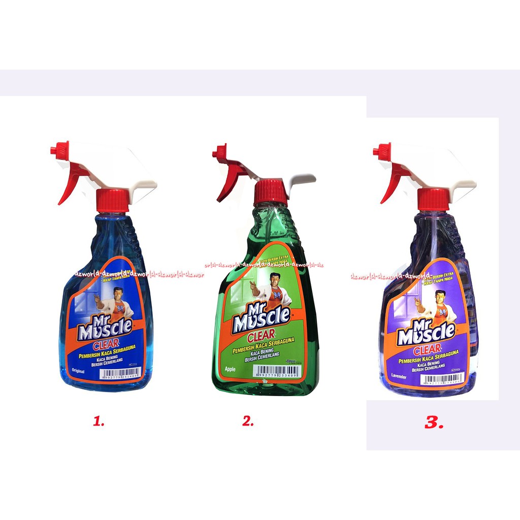 Mr Muscle Clear Pembersih Kaca Serbaguna Spray Botol 500ml