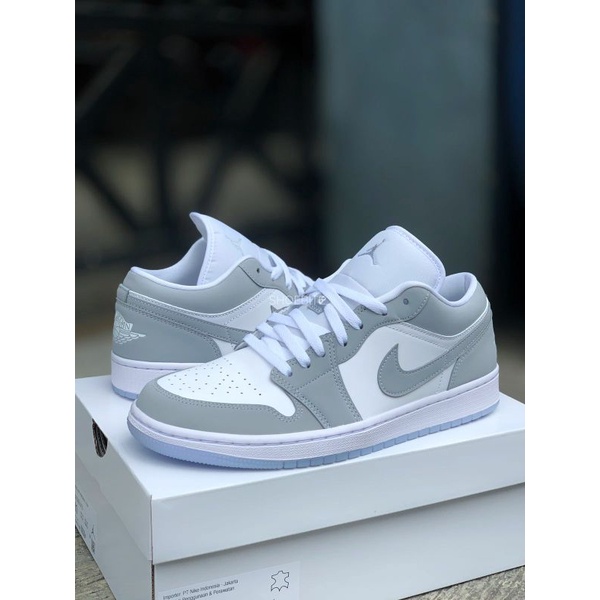 air jordan 1 low wolf grey allumunium