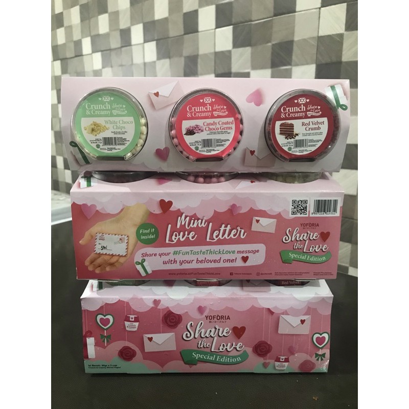 Yoforia yogurt Valentine series (3 pcs)
