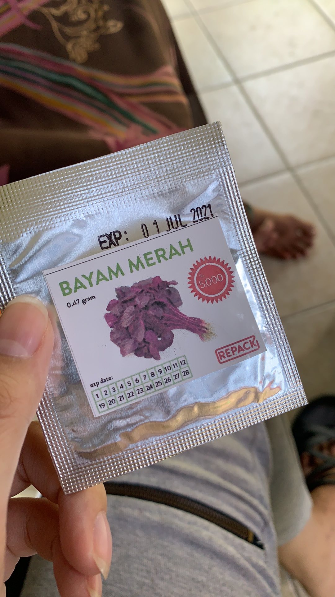 Benih Bayam Merah - Bibit Bayam Merah - Benih Bayam Merah Zayoseed