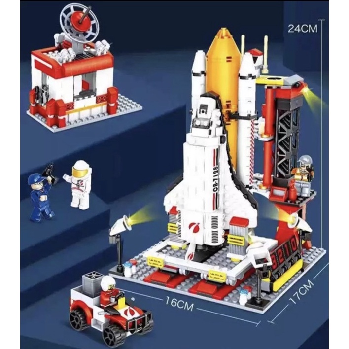 Brick Astronot Universe Besar - Universe Mysteries Of Space 806 PCS- Brick Pesawat Luar Angkasa