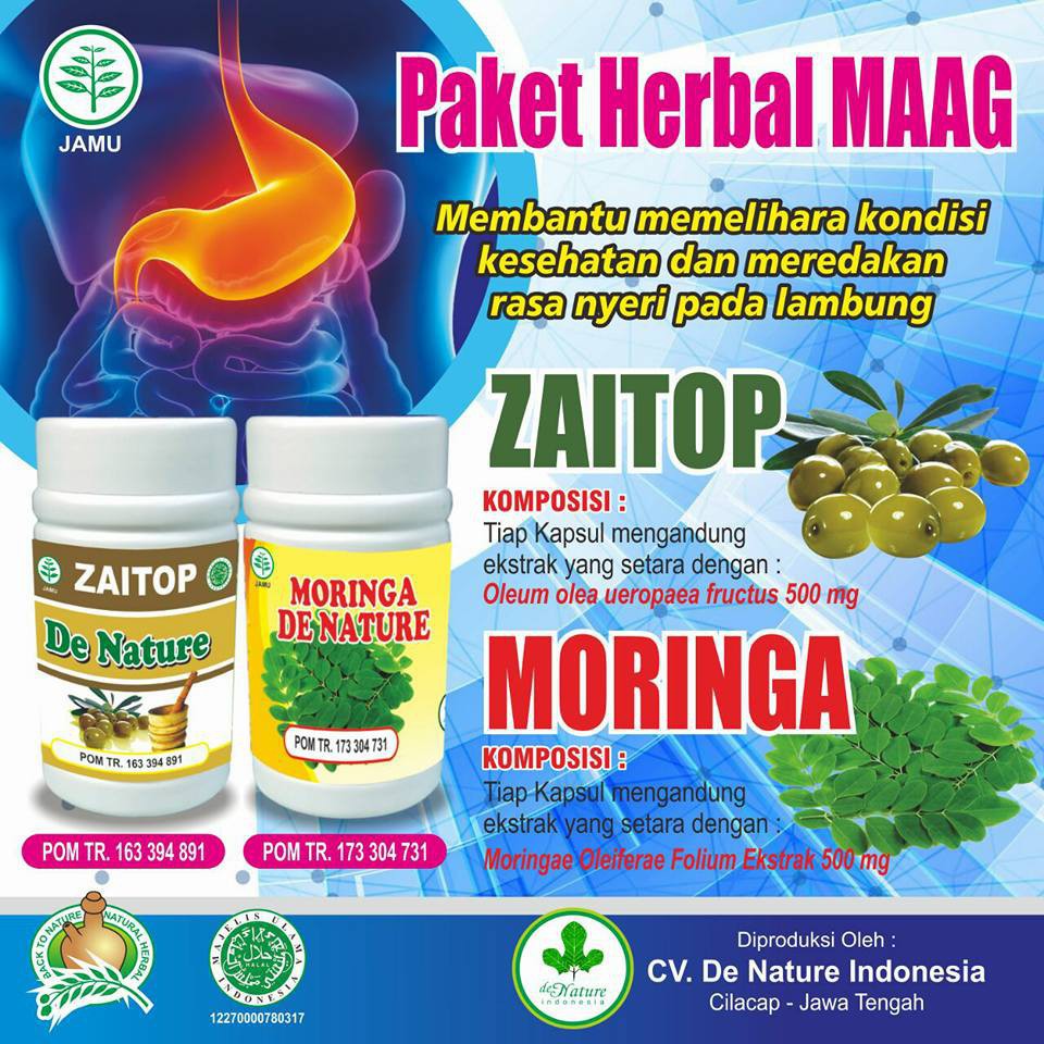 Obat Herbal Maag Asam Lambung Kronis Denature Shopee Indonesia