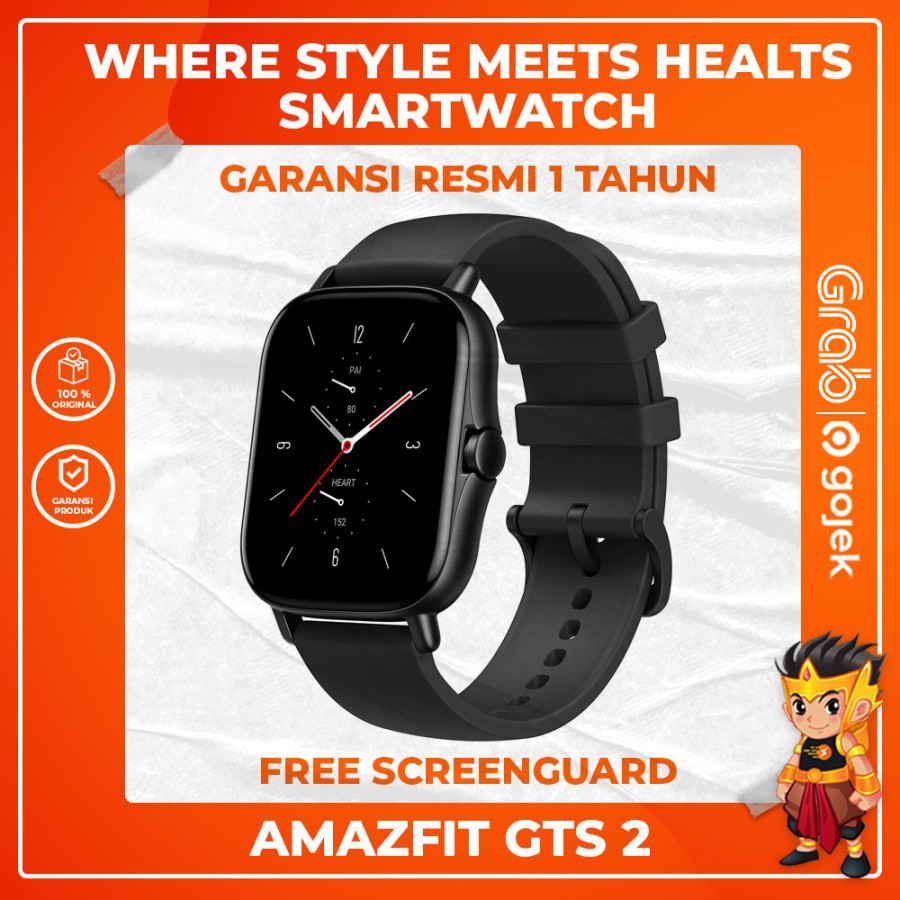 Jual Smartwatch Amazfit GTS 2 Amoled Waterproof 5 ATM Call Global ...