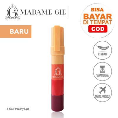 Madame Gie Four Your Peachy Lips - Make Up Lips Four In One