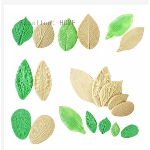 Deep Texture Silicone Mold - Leaf Shape Series #01 (5pcs)