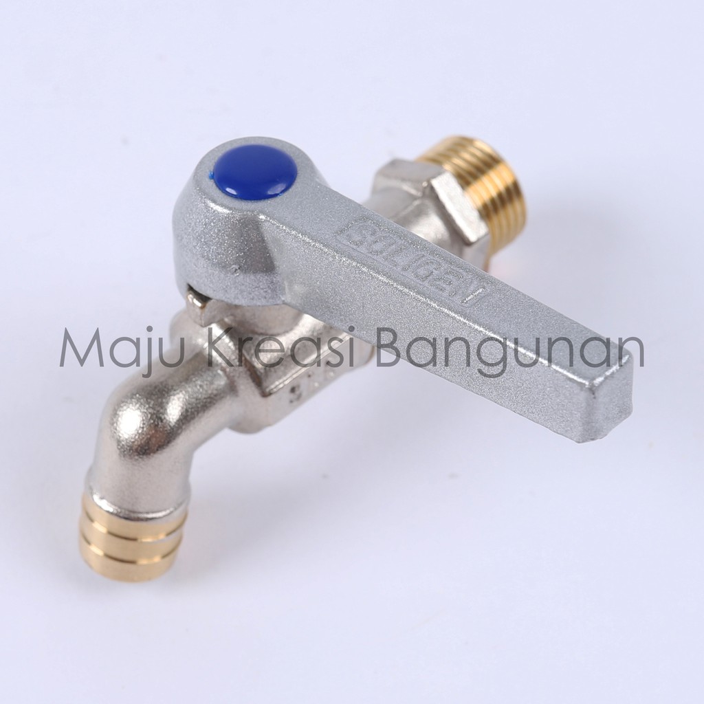 Kran Taman Kuningan Soligen Keran Air A08 A 08 Engkol Bola 1/2&quot; 3/4&quot; 1/2 Inch Inci 3/4 Inch Inci